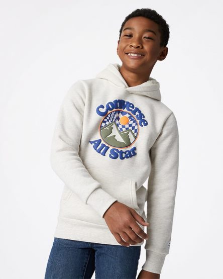 Boys' Converse Into The Wild Fleece Pullover Hoodie Beige | AU E03C5M